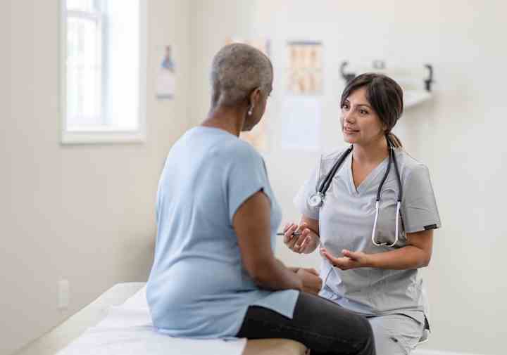 Cancer Patient Having a Check-Up