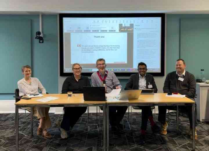 Matt Ashton, Director of Public Health, sat at a table with other Directors of Public Health.