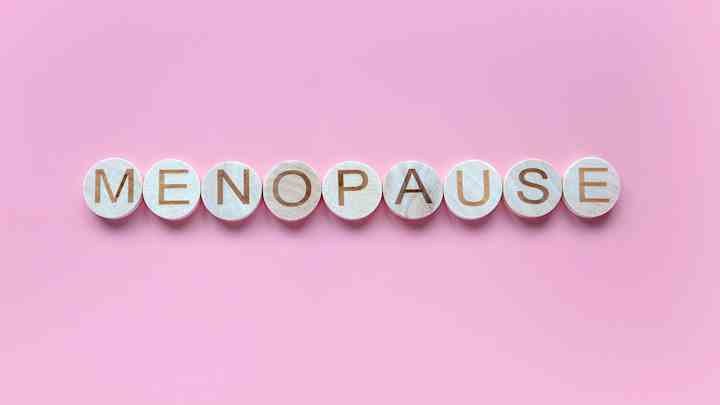 Alphabet form a word menopause.