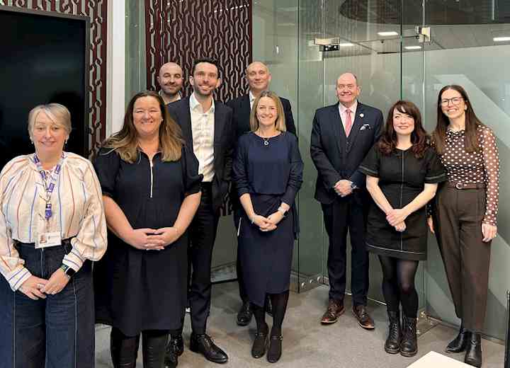 Image: Minister meets Liverpool City Region team at Museum of Liverpool (l-r): Jenny Glennard, Director of Children Services, Liverpool Council; Cllr Marion Atkinson, Leader of Sefton Council; Chris Catterall, Chief Executive, Capacity; Josh MacAlister MP, Minister for Children and Families; Phil Porter, Chief Executive, Sefton Council; Anna Murphy, Non-Executive Director, Juno; Mark Palethorpe, Chief Executive, St. Helens Council; Sophie Clarke, Managing Director, Juno; Emma Lord, Design &amp; Doing Director, Capacity
