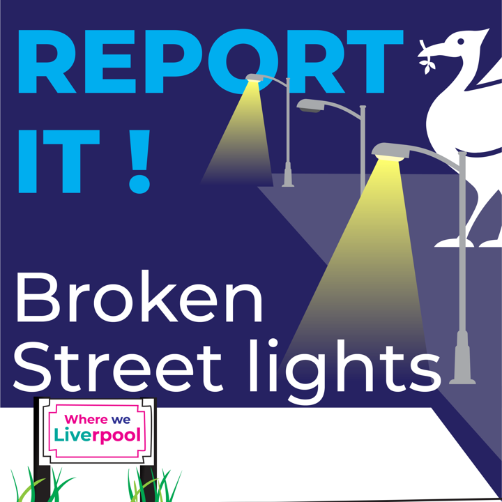 Report it! Broken street lights